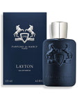 PARFUMS DE MARLY LAYTON EDP 125 ML LAYTON EDP 125 MLLayton è una fragranza che cattura l'essenza del disinvolto. Questa seducente fragranza orientale e floreale con un'intensa firma olfattiva si apre con il bergamotto e la sua passione pungente, mentre la