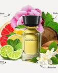 OMAN LUXURY FLOWERLUSH Fragranza elegante e luminosa che s’ispira alla transizione estate-primavera: immersi in un vibrante bouquet di gelsomino, rose e note floreali.Un delicato accordo di agrumi acidulo e con vivace verdezza evoca la delicata essenza d’