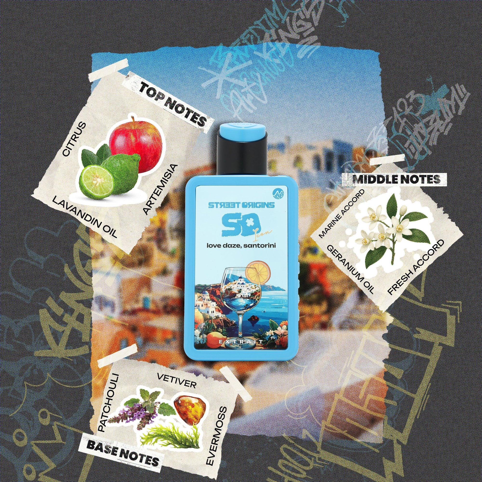 STREET ORIGINS LOVE DAZE, SANTORINI EXTRAIT DE PARFUM 75 ML