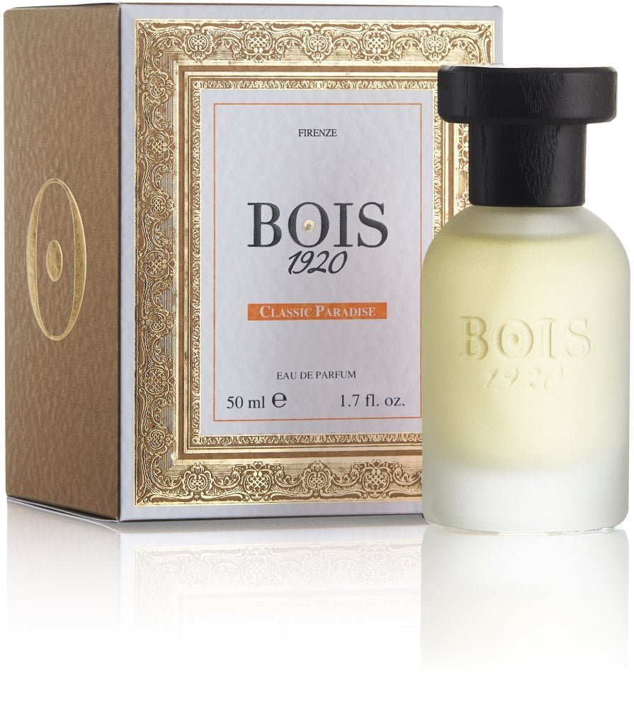 BOIS 1920 CLASSIC PARADISE EDP 50 ML CLASSIC PARADISE EDP 50 MLVivace, eclettica, paradisiaca. Una fragranza calda che sprigiona allegria. Un’intrigante piramide olfattiva, un’abbondanza di accordi naturali, connubio di un ricercato bouquet fiorito e frut